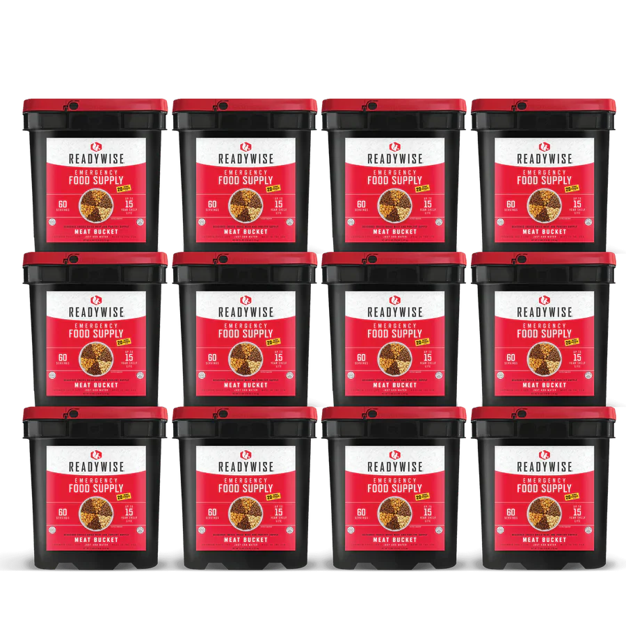 Ultimate Freeze Dried Meat Supply with Rice (90,240 Calories)