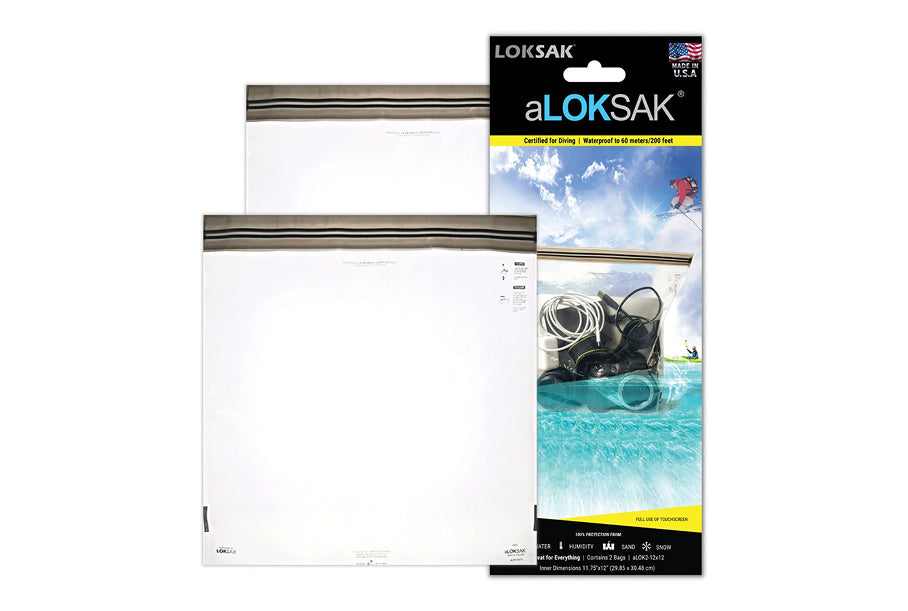 Loksak aLOKSAK Waterproof  12" X 12" Bags, Clear