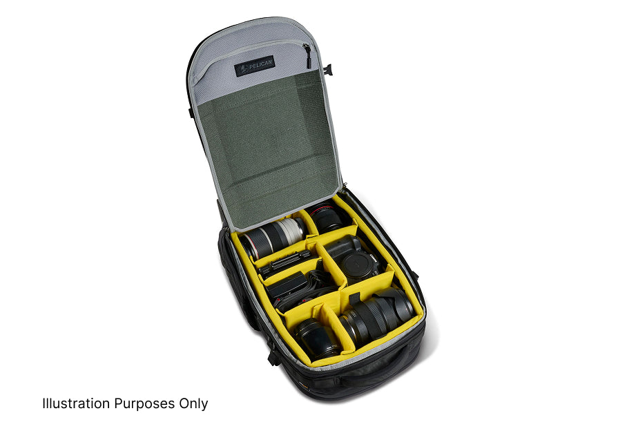 Pelican PX25PD Aegis 25L Padded Divider Insert, Black w/ Yellow
