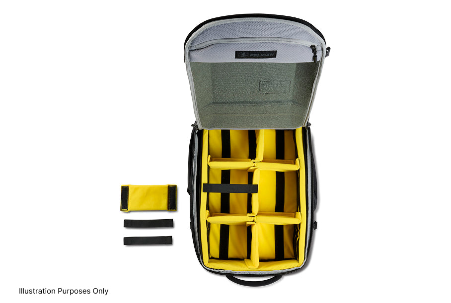 Pelican PX25PD Aegis 25L Padded Divider Insert, Black w/ Yellow