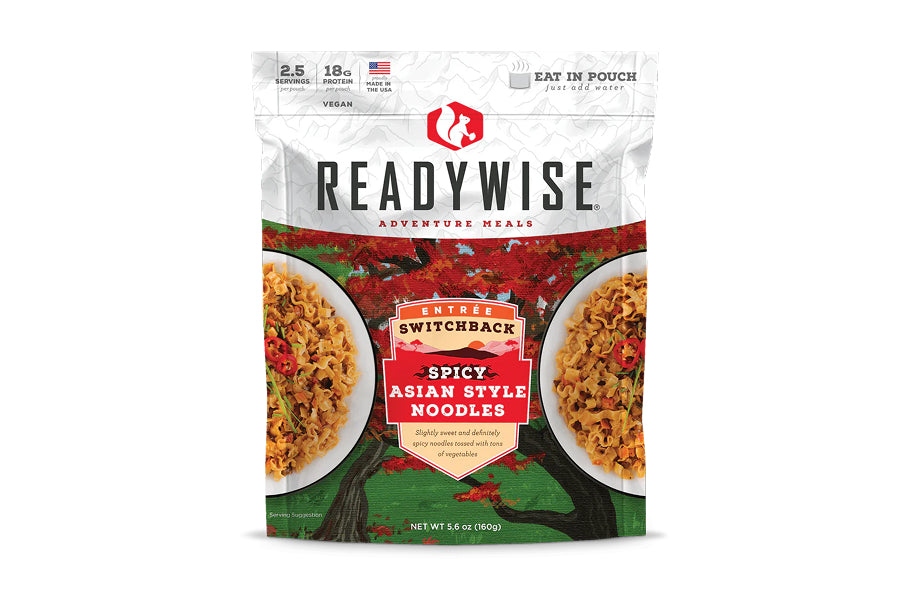 ReadyWise RW03-915 Switchback Spicy Asian Style Noodles- Single Pouch