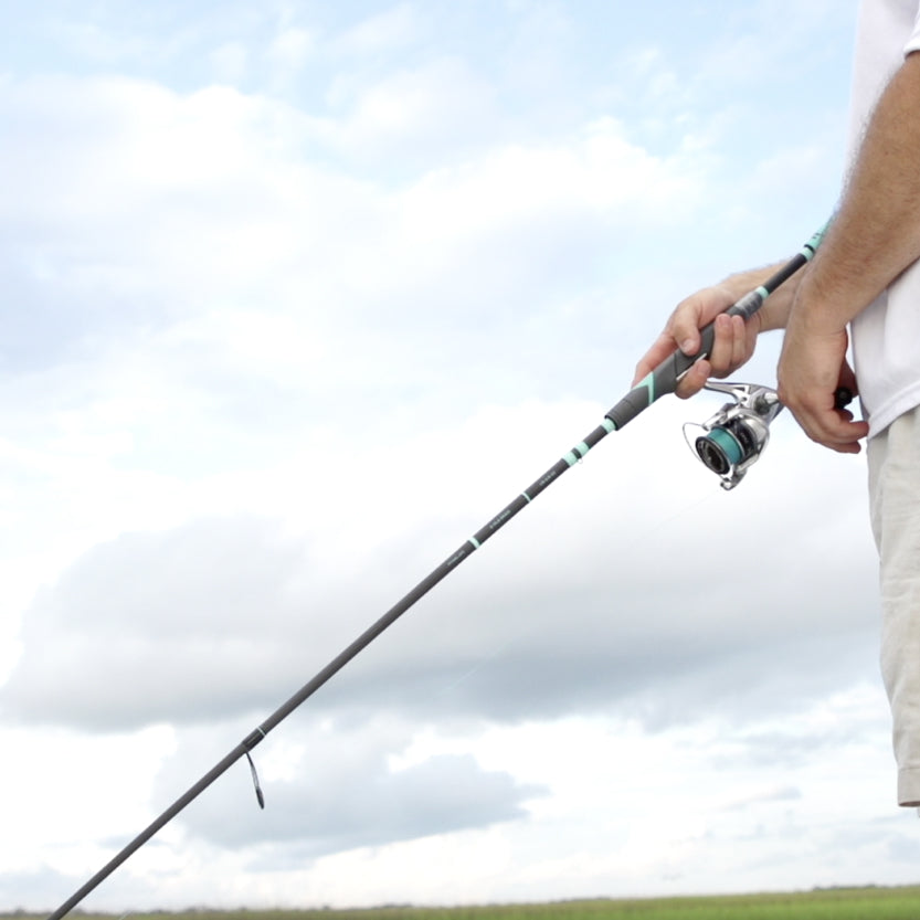 Toadfish Medium Light Fast Spinning Rod 7'4"