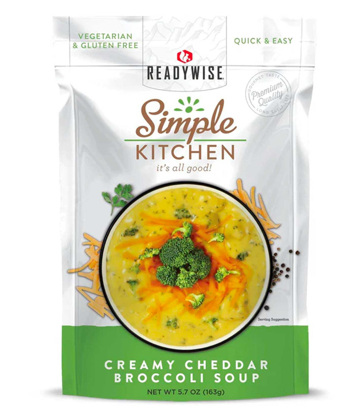 Simple Kitchen Creamy Cheddar Broccoli Soup (Pack of 6)