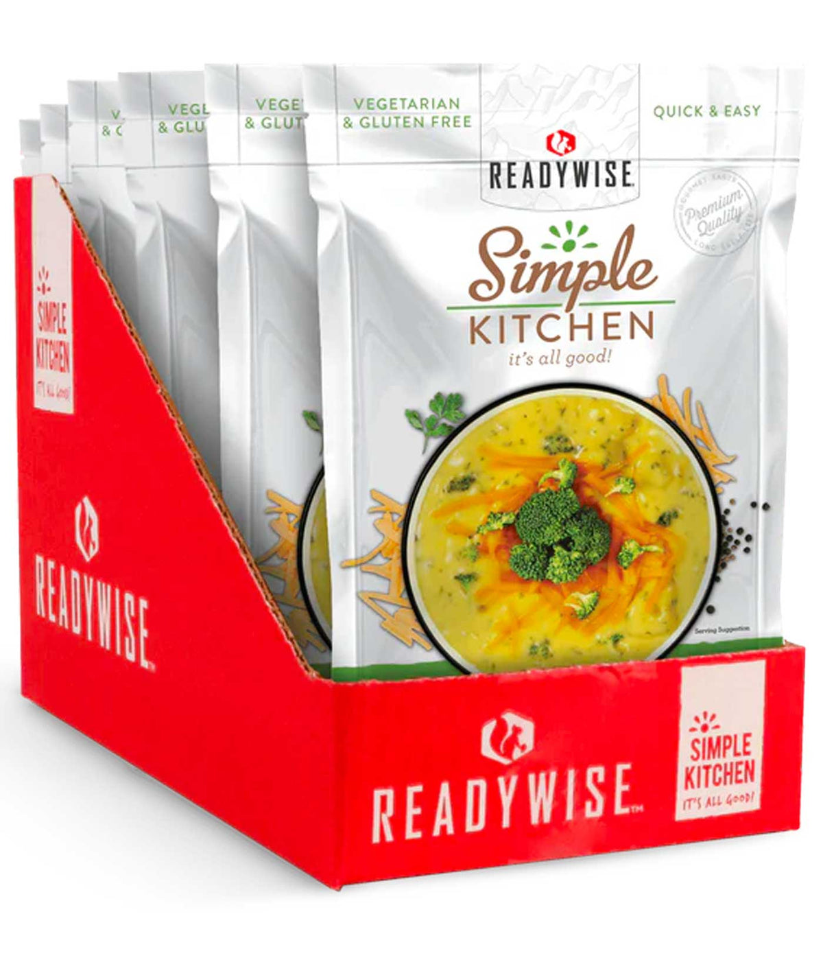 Simple Kitchen Creamy Cheddar Broccoli Soup (Pack of 6)