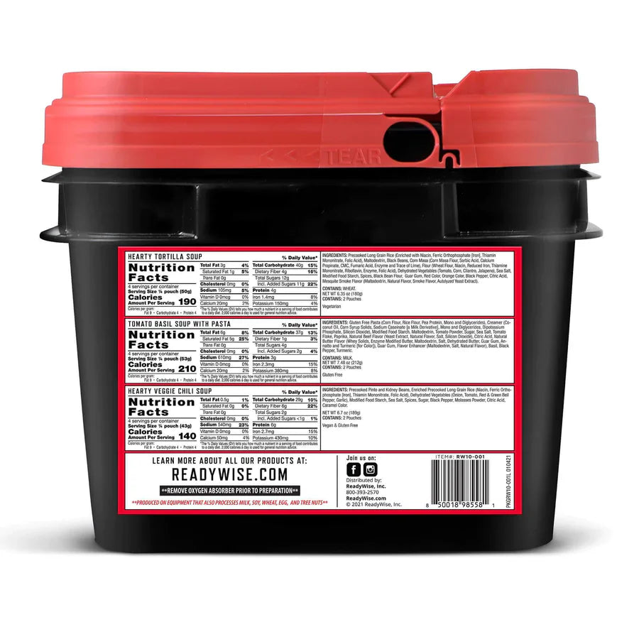 Variety Soup Bucket (48 Servings)