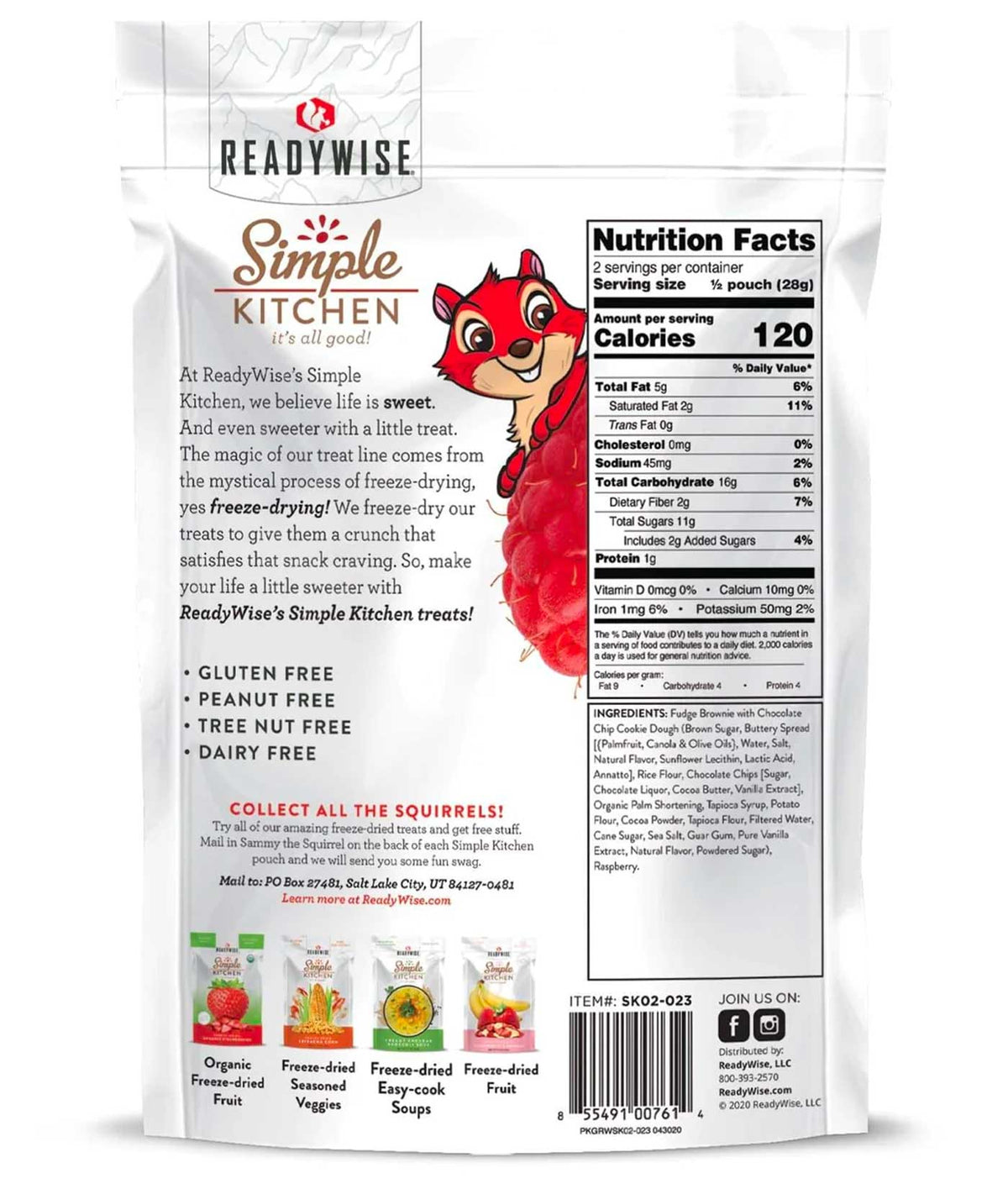 Freeze-Dried Raspberry &amp; Brownie Bites (Pack of 6)