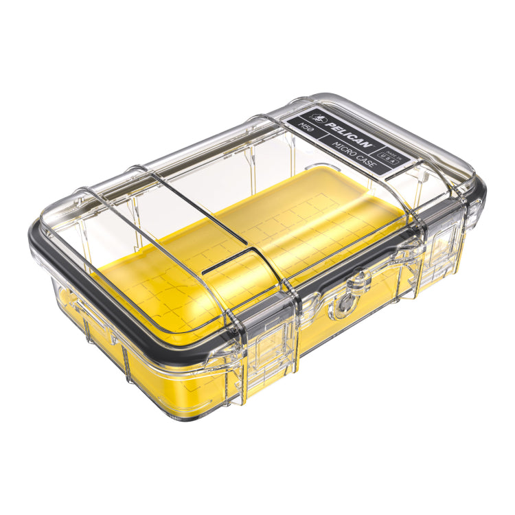 Pelican M50 Case Yellow Clear Angle