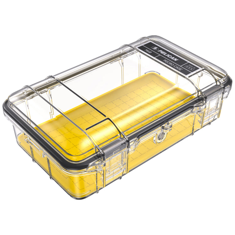 Pelican M60 Yellow Clear Case Angle