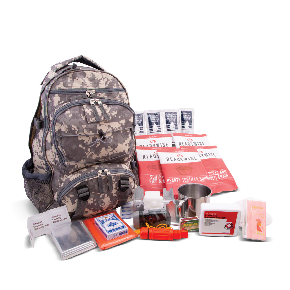 64 Piece Emergency Bug Out Bag & Survival Kit- Readywise Emergency