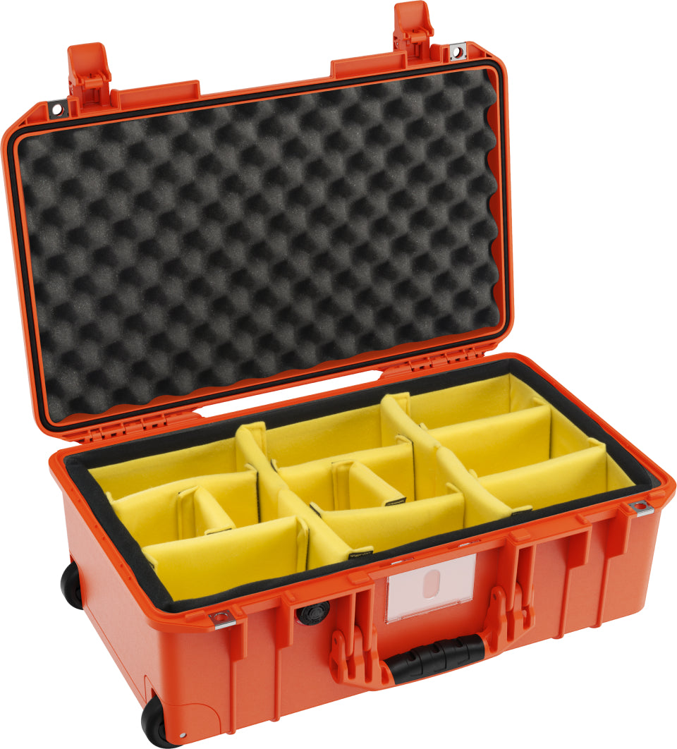 Pelican 1535 Orange Padded Dividers UPDATED LATCHES