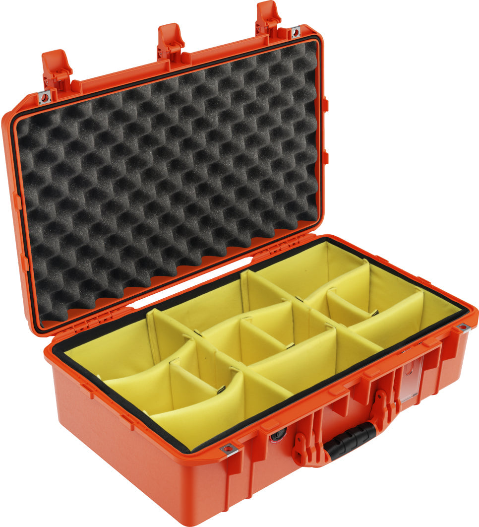Pelican 1555 Orange Padded Dividers UPDATED LATCHES