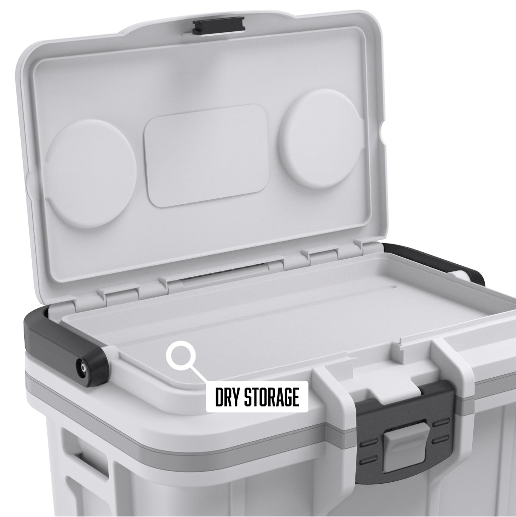 Pelican 8QT Personal Cooler &amp; Dry Box with a separate dry storage compartment