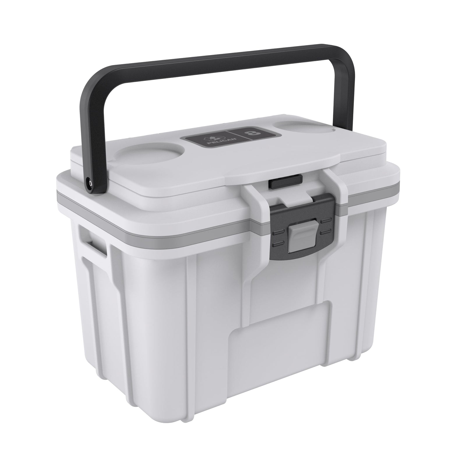 Pelican 8QT Personal Cooler & Dry Box in White/Grey