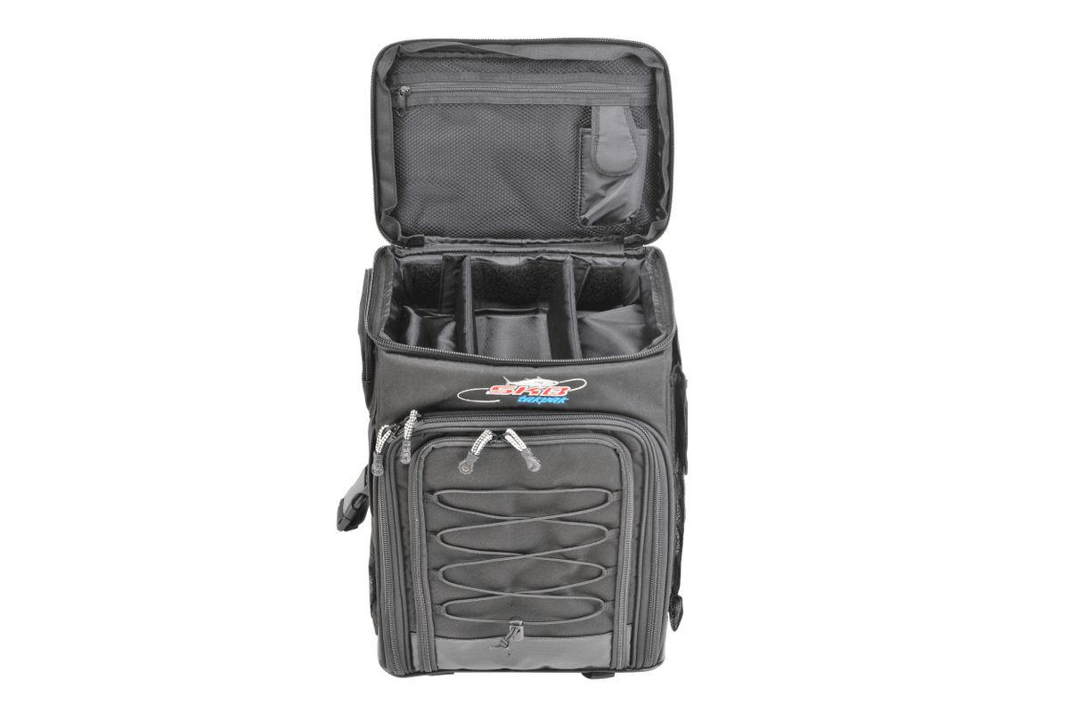 SKB 7300 Large Tak-Pac Backpack Fishing Tackle System Top Open