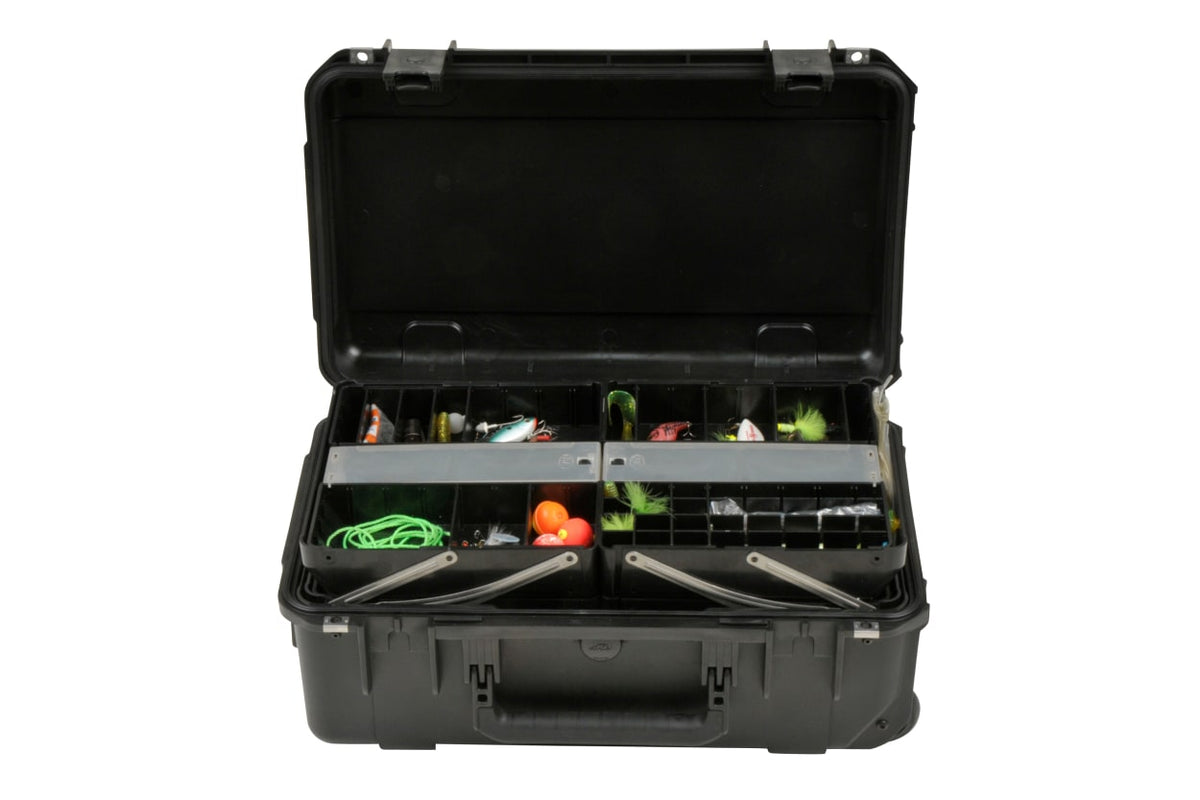 SKB iSeries 2011 Large Watertight Fishing Tackle Box Open Trays Closed