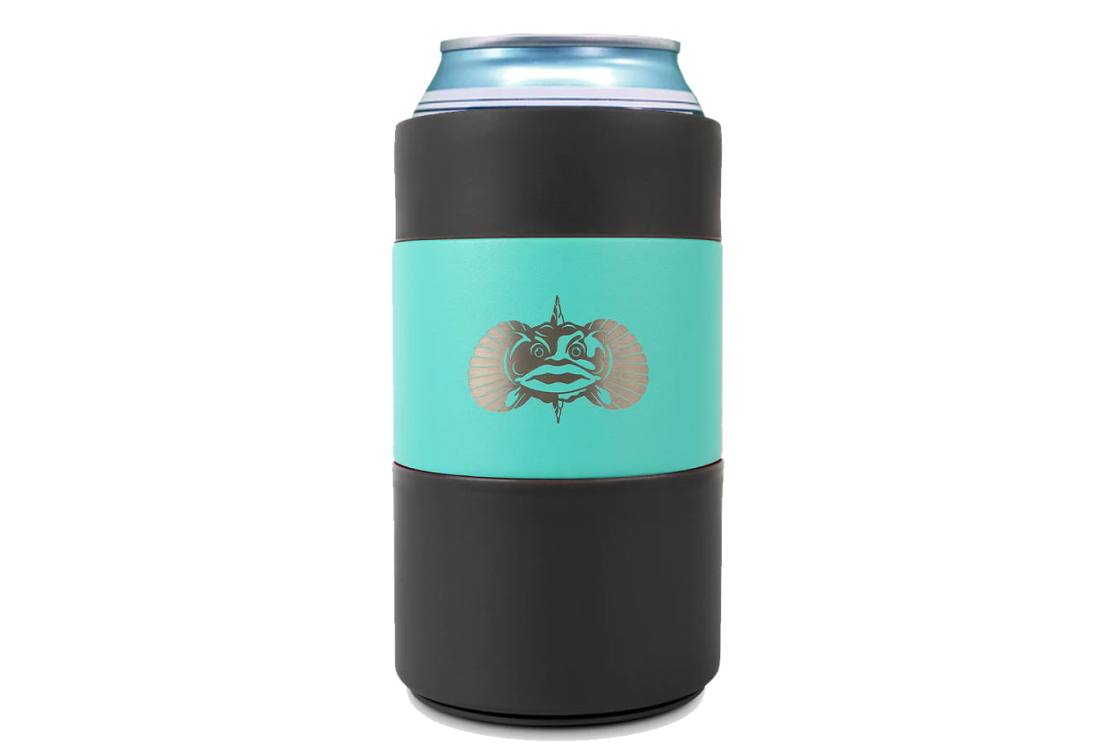 Toadfish 12oz Non-Tipping Can Cooler Teal