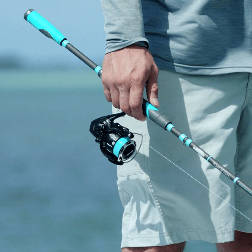2500 spinning reel combo Toadfish 2500 Elite Carbon Spinning Reel & Rod Combo