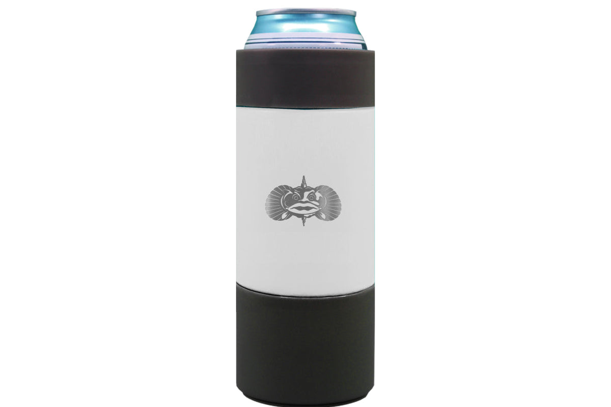 Toadfish Slim Non-Tipping Can Cooler - White