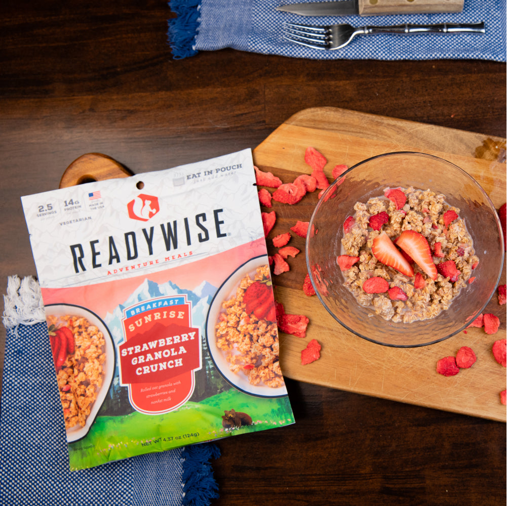 Prepared Readywise Emergency Food Supply strawberry and granola crunch